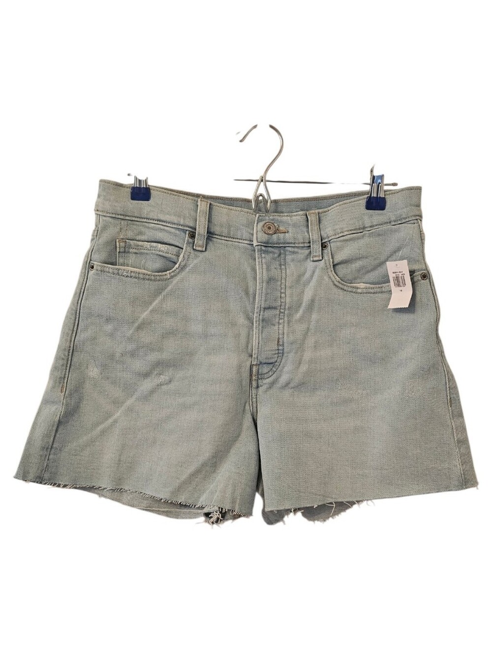 Blue Old Navy Women's High-Waist Button-Fly A-Line Cut-Off Denim Shorts